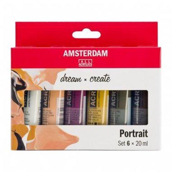AMSTERDAM ACRYLICS PORTRET SET 6 × 20 ML -KONINKLIJKE TALENS B.V.-Bouwhof shop (6581354561712)