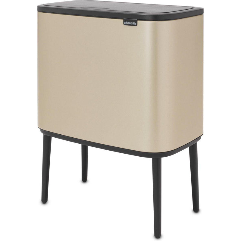 Brabantia Bo Touch Bin afvalemmer 11 + 23 liter met 2 kunststof binnenemmers Champagne-BRABANTIA NEDERLAND B.V.-Bouwhof shop