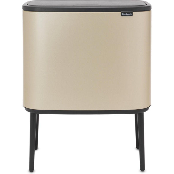 Brabantia Bo Touch Bin afvalemmer 11 + 23 liter met 2 kunststof binnenemmers Champagne-BRABANTIA NEDERLAND B.V.-Bouwhof shop