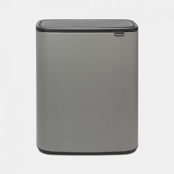 Brabantia Bo Touch Bin afvalemmer 60 ltr. Mineral Concrete Grey-BRABANTIA NEDERLAND B.V.-Bouwhof shop