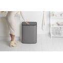 Brabantia Bo Touch Bin afvalemmer 60 ltr. Platinum-BRABANTIA NEDERLAND B.V.-Bouwhof shop (6627241361584)