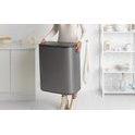 Brabantia Bo Touch Bin afvalemmer 60 ltr. Platinum-BRABANTIA NEDERLAND B.V.-Bouwhof shop (6627241361584)