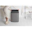 Brabantia Bo Touch Bin afvalemmer 60 ltr. Platinum-BRABANTIA NEDERLAND B.V.-Bouwhof shop (6627241361584)