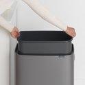 Brabantia Bo Touch Bin afvalemmer 60 ltr. Platinum-BRABANTIA NEDERLAND B.V.-Bouwhof shop (6627241361584)