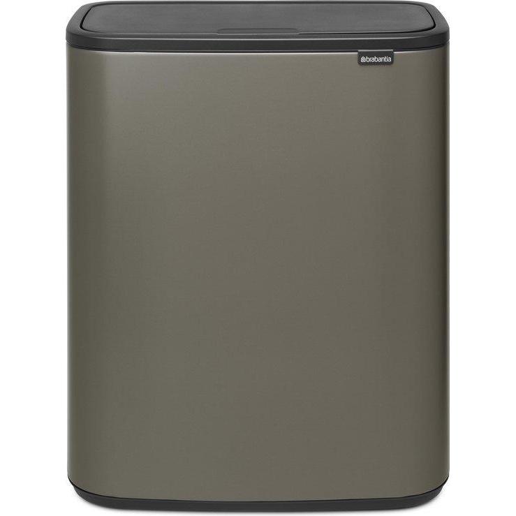 Brabantia Bo Touch Bin afvalemmer 60 ltr. Platinum-BRABANTIA NEDERLAND B.V.-Bouwhof shop (6627241361584)