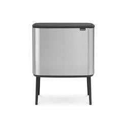 Brabantia bo touch bin afvalemmer 11+23 ltr. Matt steel fingerprint proof-BRABANTIA NEDERLAND B.V.-Bouwhof shop (6207478235312)