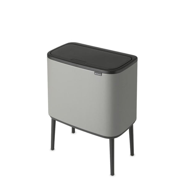 BRABANTIA BO TOUCH BIN AFVALEMMER 11+23 LTR. MINERAL CONCRETE GREY-BRABANTIA NEDERLAND B.V.-Bouwhof shop (6198322397360)