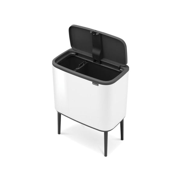 BRABANTIA BO TOUCH BIN AFVALEMMER 11+23 LTR. WHITE-BRABANTIA NEDERLAND B.V.-Bouwhof shop (6179648078000)