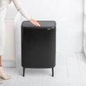 Brabantia bo touch bin hi afvalemmer 2x 30 ltr. Matt zwart-BRABANTIA NEDERLAND B.V.-Bouwhof shop (6135157620912)