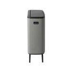 Brabantia bo touch bin hi afvalemmer 2x 30 ltr. Mineral concrete grey-BRABANTIA NEDERLAND B.V.-Bouwhof shop (6198321414320)