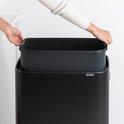 Brabantia bo touch bin hi afvalemmer 60 ltr. Matt zwart-BRABANTIA NEDERLAND B.V.-Bouwhof shop (6135156867248)