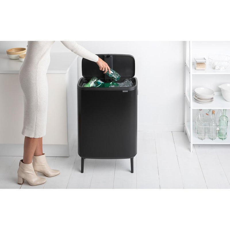 BRABANTIA BO TOUCH BIN HI AFVALEMMER 60 LTR. MATT ZWART-BRABANTIA NEDERLAND B.V.-Bouwhof shop (6135156867248)