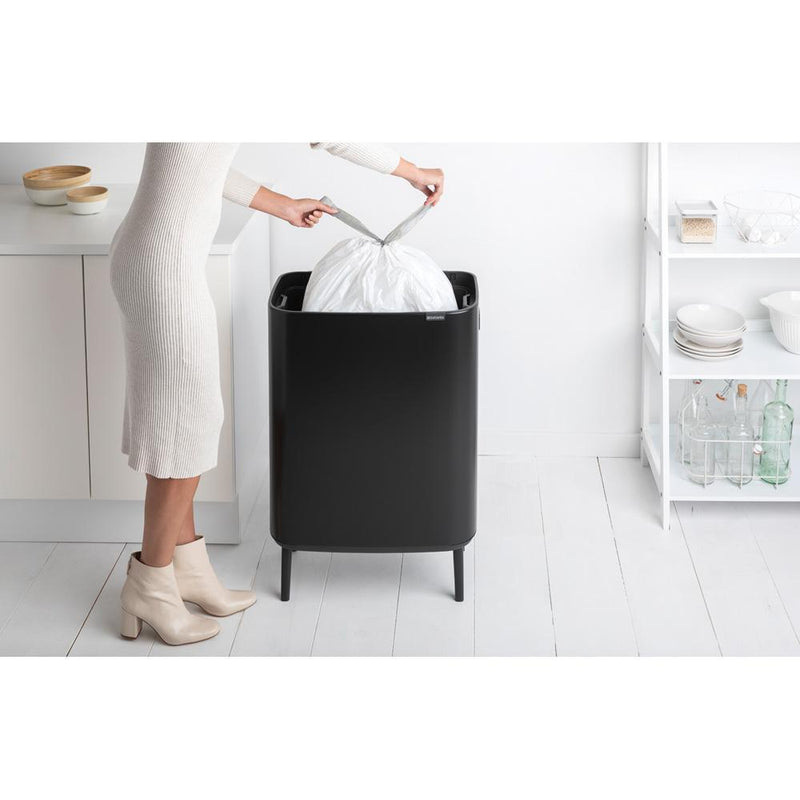 BRABANTIA BO TOUCH BIN HI AFVALEMMER 60 LTR. MATT ZWART-BRABANTIA NEDERLAND B.V.-Bouwhof shop (6135156867248)