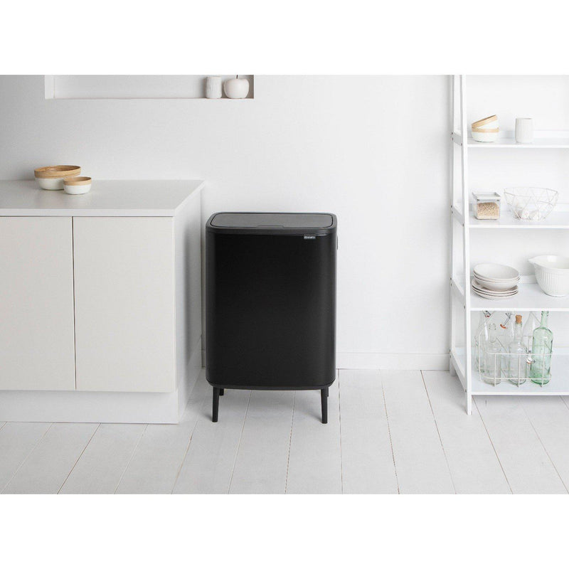 Brabantia bo touch bin hi afvalemmer 60 ltr. Matt zwart-BRABANTIA NEDERLAND B.V.-Bouwhof shop (6135156867248)