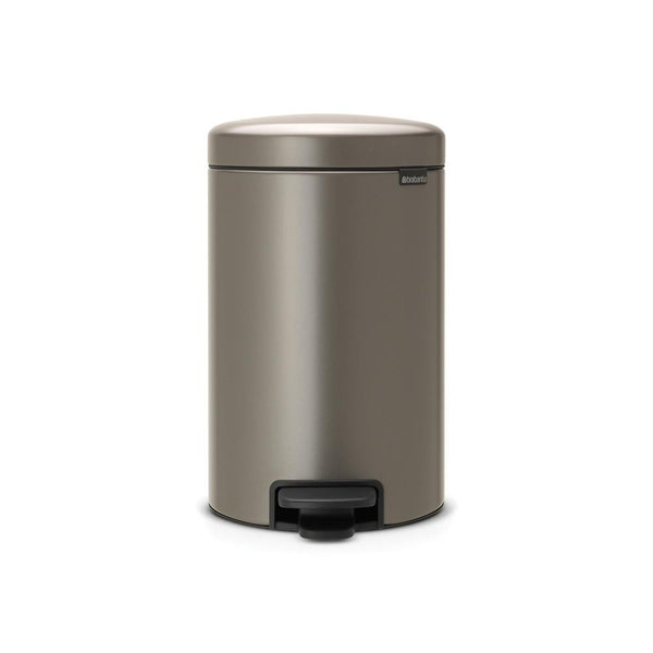 BRABANTIA NEWICON PEDAALEMMER 12 LTR. PLATINUM-BRABANTIA NEDERLAND B.V.-Bouwhof shop (6188527517872)