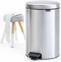 Brabantia newicon pedaalemmer 20 ltr. Matt steel fingerprint proof-BRABANTIA NEDERLAND B.V.-Bouwhof shop (6179646931120)