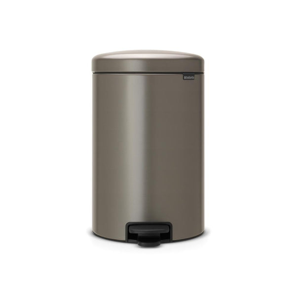 BRABANTIA NEWICON PEDAALEMMER 20 LTR. PLATINUM-BRABANTIA NEDERLAND B.V.-Bouwhof shop (6179647357104)