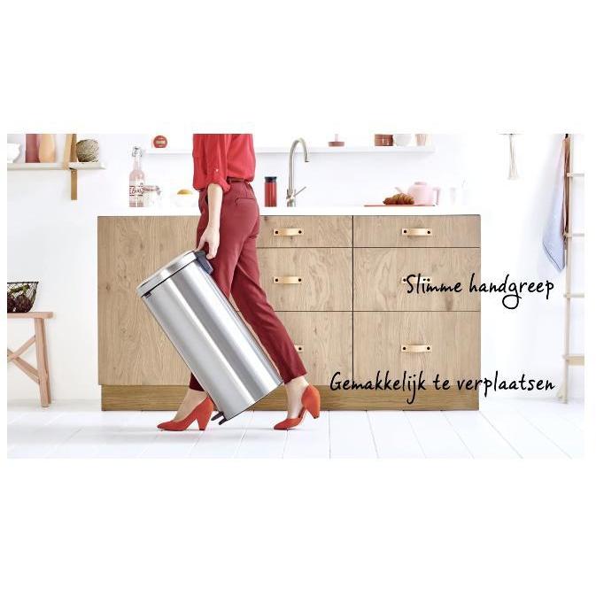 Brabantia newicon pedaalemmer 30 ltr. Matt steel fingerprint proof-BRABANTIA NEDERLAND B.V.-Bouwhof shop (6162803130544)