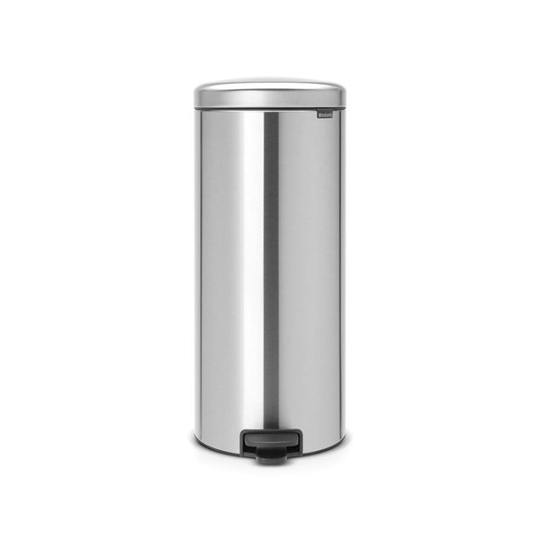 BRABANTIA NEWICON PEDAALEMMER 30 LTR. MATT STEEL FINGERPRINT PROOF-BRABANTIA NEDERLAND B.V.-Bouwhof shop (6162803130544)