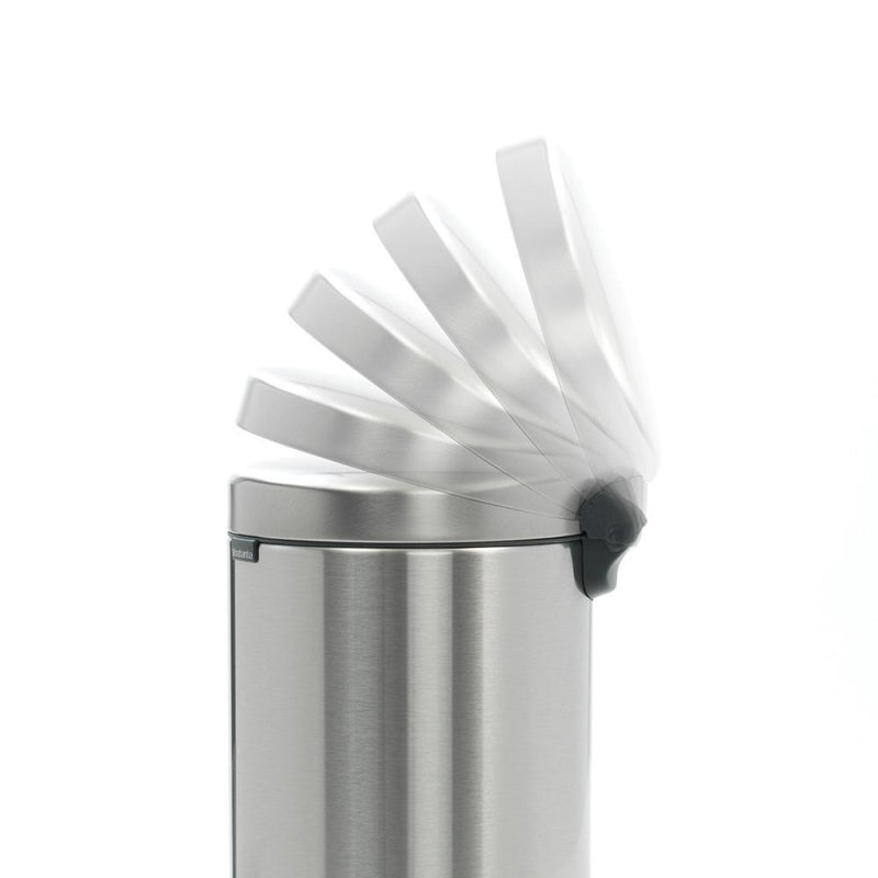 BRABANTIA NEWICON PEDAALEMMER 5 LTR. MATT STEEL FINGERPRINT PROOF-BRABANTIA NEDERLAND B.V.-Bouwhof shop (6162803228848)