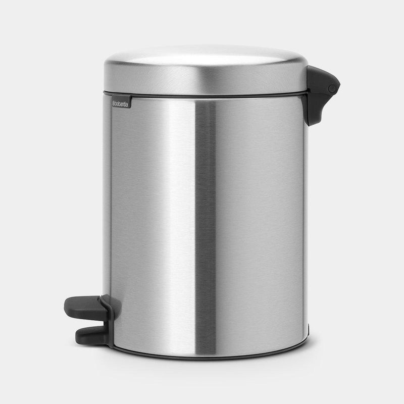 Brabantia newicon pedaalemmer 5 ltr. Matt steel fingerprint proof-BRABANTIA NEDERLAND B.V.-Bouwhof shop (6162803228848)