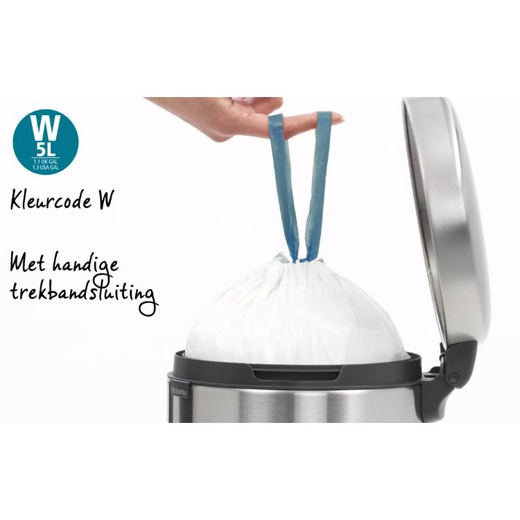 Brabantia newicon pedaalemmer 5 ltr. Matt zwart-BRABANTIA NEDERLAND B.V.-Bouwhof shop (6162803294384)