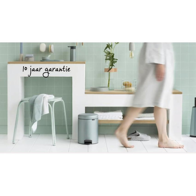 Brabantia newicon pedaalemmer 5 ltr. Platinum-BRABANTIA NEDERLAND B.V.-Bouwhof shop (6179647094960)