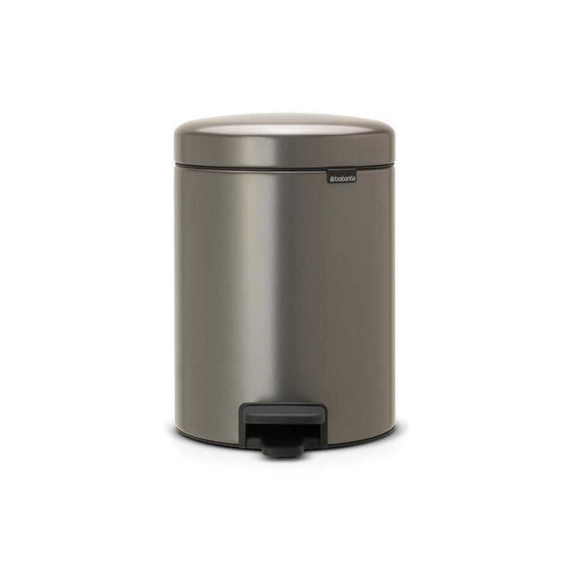 BRABANTIA NEWICON PEDAALEMMER 5 LTR. PLATINUM-BRABANTIA NEDERLAND B.V.-Bouwhof shop (6179647094960)