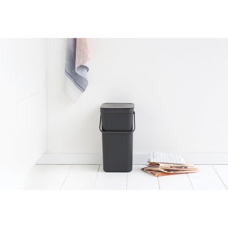 Brabantia sort & go afvalemmer 16 ltr. Grey-BRABANTIA NEDERLAND B.V.-Bouwhof shop (6162804703408)