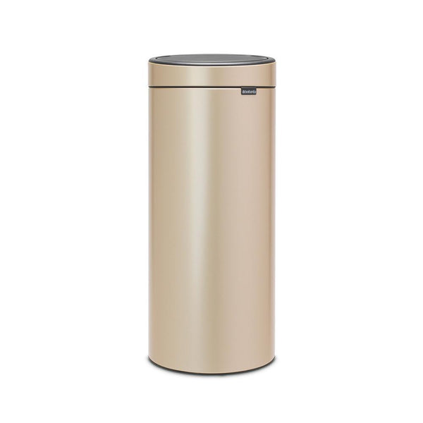 BRABANTIA TOUCH BIN AFVALEMMER 30 LITER MET KUNSTSTOF BINNENEMMER CHAMPAGNE-BRABANTIA NEDERLAND B.V.-Bouwhof shop (6207477416112)