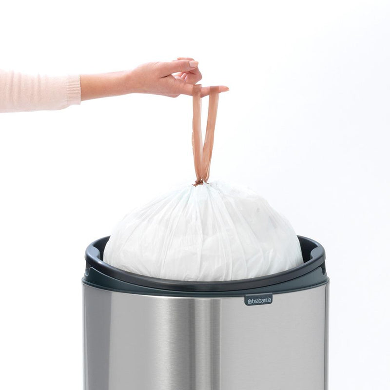 BRABANTIA TOUCH BIN AFVALEMMER 40 LTR. MATT STEEL FINGERPRINT PROOF-BRABANTIA NEDERLAND B.V.-Bouwhof shop (6188527845552)