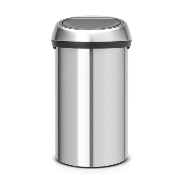 BRABANTIA TOUCH BIN AFVALEMMER 60 LTR. MATT STEEL FINGERPRINT PROOF-BRABANTIA NEDERLAND B.V.-Bouwhof shop (6135156965552)