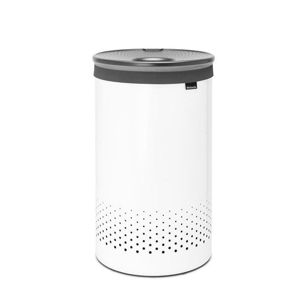 BRABANTIA WASBOX 60 LITER WHITE / DARK GREY KUNSTSTOF DEKSEL-BRABANTIA NEDERLAND B.V.-Bouwhof shop (6207477809328)