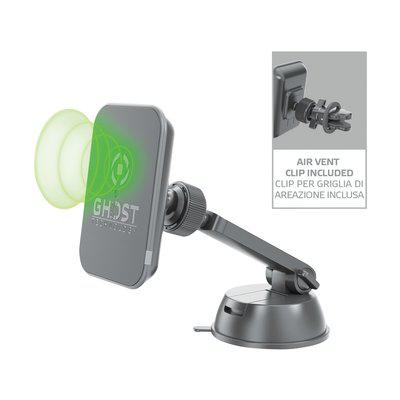 Celly Magnetische telefoonhouder Ghost + Draadloze Lader-SERVICE BEST-Bouwhof shop