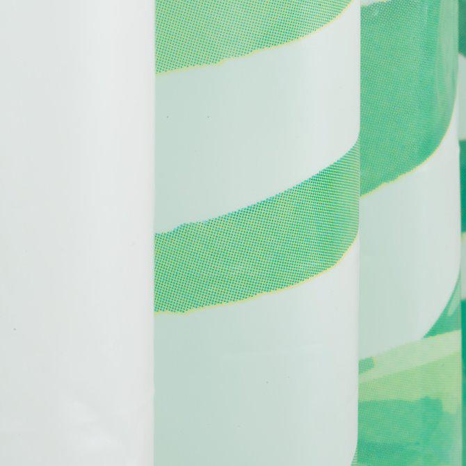 Douchegordijn bladeren 180X200 cm groen wit-CORAM DIY-Bouwhof shop
