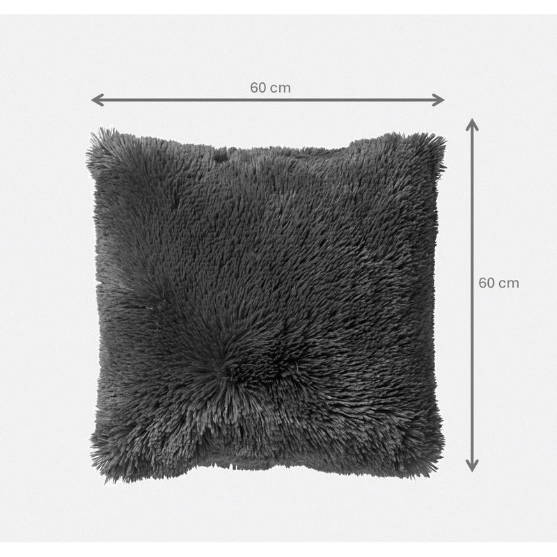 Dutch Decor sierkussen Fluffy 60x60 cm Snow White wit-ROGON (wonen)-Bouwhof shop