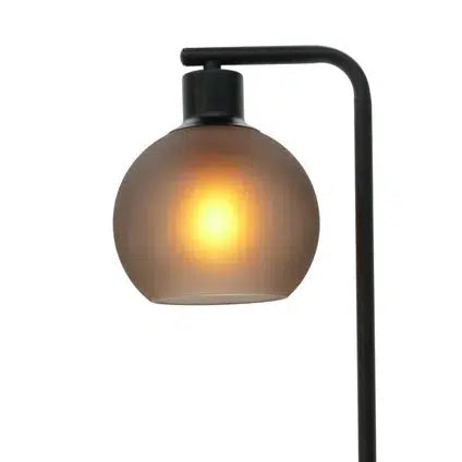 Eglo mat amber glas tafellamp Cesenatico, rond, E27-EGLO Verlichting Nederland B.V.-Bouwhof shop