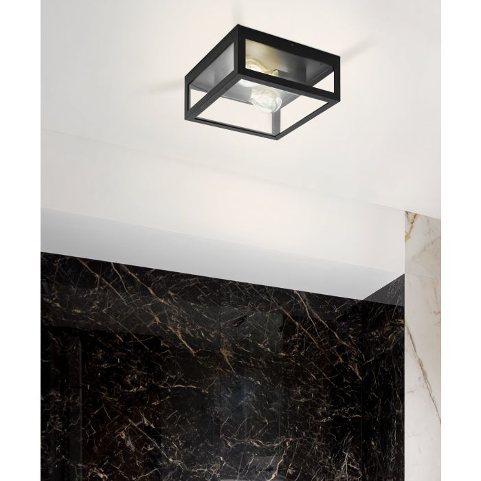 Eglo wand-/ plafondlamp Amezola, zwart, E27-EGLO Verlichting Nederland B.V.-Bouwhof shop
