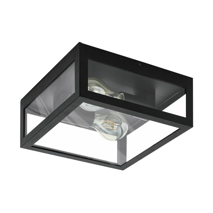 Eglo wand-/ plafondlamp Amezola, zwart, E27-EGLO Verlichting Nederland B.V.-Bouwhof shop