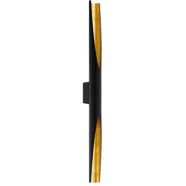 Eglo wandlamp San Cono, zwart/goud, 2-lichts-EGLO Verlichting Nederland B.V.-Bouwhof shop