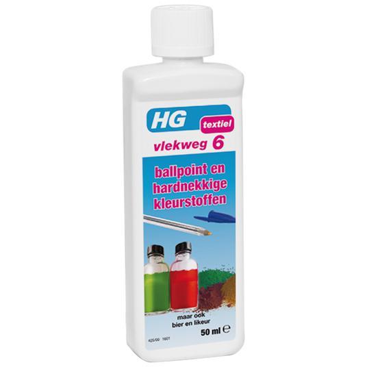 HG VLEKWEG VOOR O.A. VLEKKEN VAN BALLPOINT & HARDNEKKIGE KLEURSTOFFEN 50 ML.-HG INTERNATIONAL B.V.-Bouwhof shop (6153318727856)