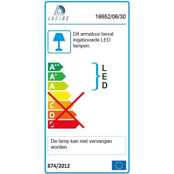 Lucide EMIL - Bureaulamp - Ø 17 cm - LED Dimb. - 1x4,5W 3000K - Zwart-LUCIDE-Bouwhof shop (6143458115760)