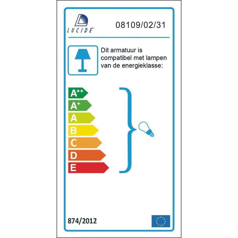 Lucide LEX - Plafonnière - Ø 33 cm - 2xE27 - Wit-LUCIDE-Bouwhof shop (6143450775728)