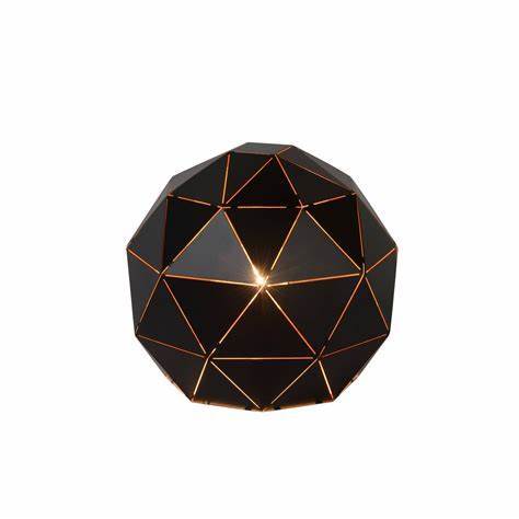 Lucide Otona tafellamp / Ø 25 cm / E27 / zwart-LUCIDE-Bouwhof shop (6839480975536)