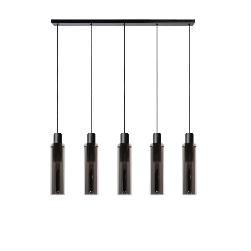 Lucide ORLANDO - Hanglamp - 5xE27 - Fumé-LUCIDE-Bouwhof shop (6606401044656)