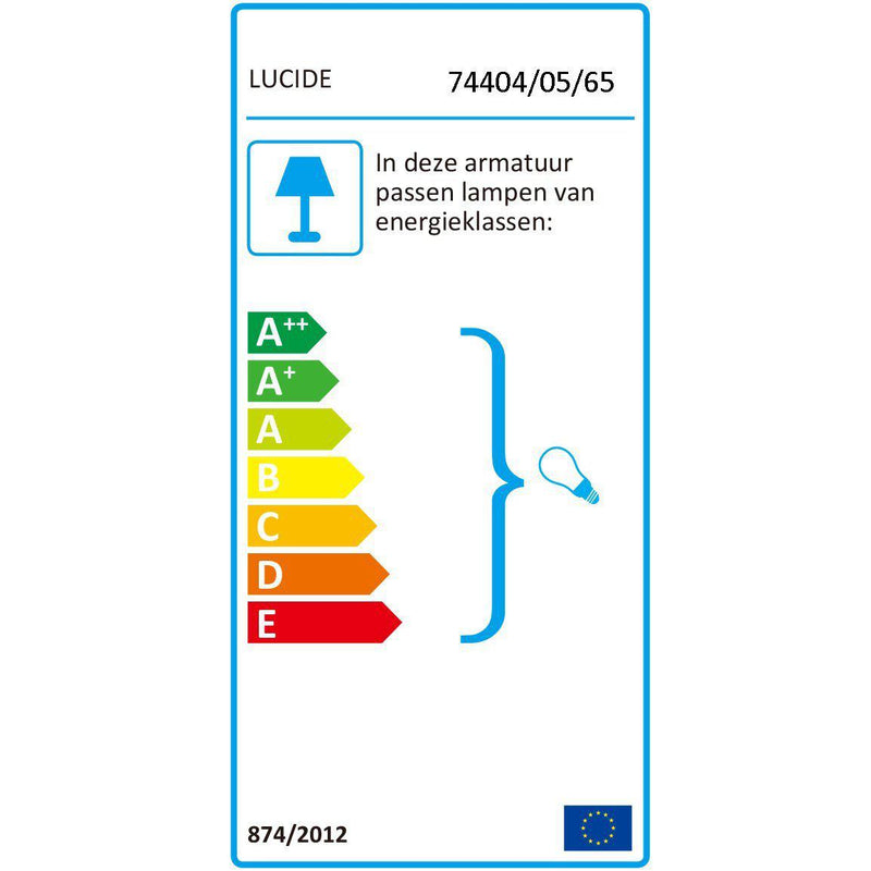 Lucide ORLANDO - Hanglamp - 5xE27 - Fumé-LUCIDE-Bouwhof shop (6606401044656)