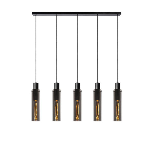 Lucide ORLANDO - Hanglamp - 5xE27 - Fumé-LUCIDE-Bouwhof shop (6606401044656)