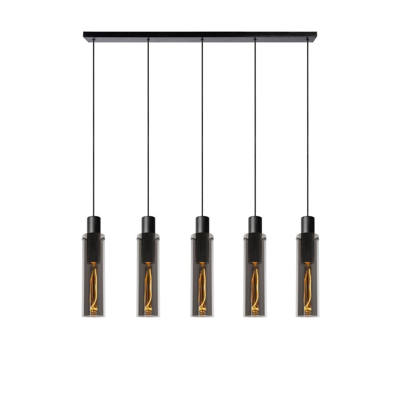 Lucide ORLANDO - Hanglamp - 5xE27 - Fumé-LUCIDE-Bouwhof shop (6606401044656)