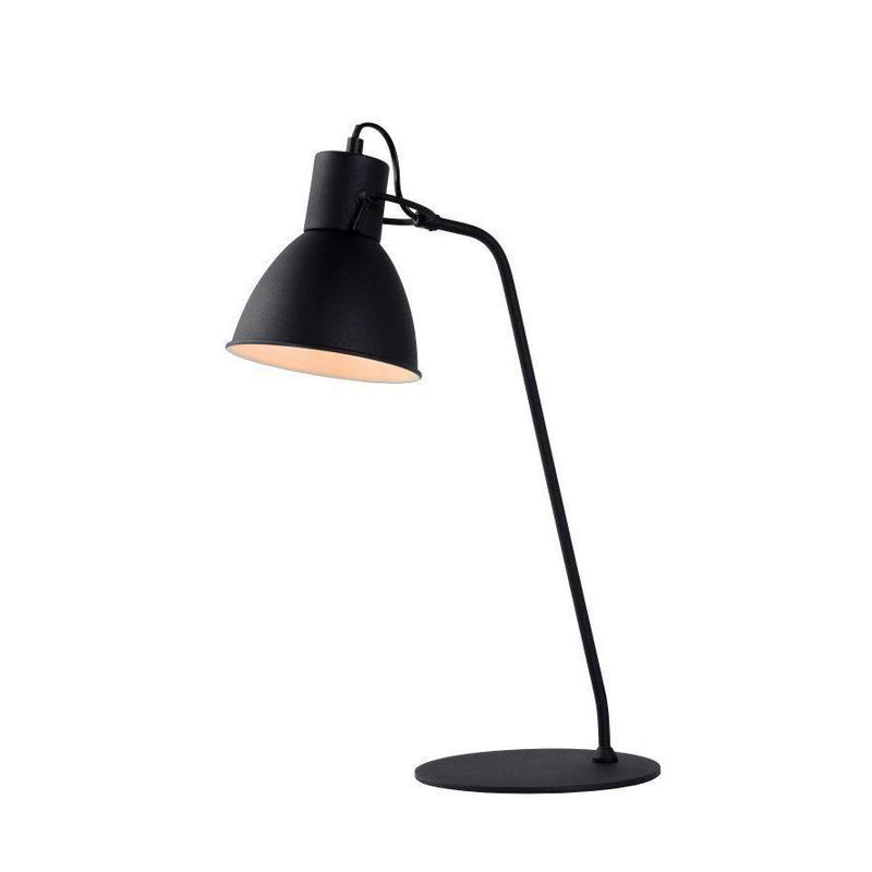 Lucide SHADI - Bureaulamp - Ø 20 cm - 1xE14 - Zwart-LUCIDE-Bouwhof shop (6143452283056)