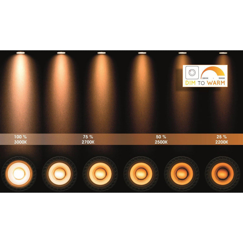 Lucide XIRAX - Plafondspot - LED Dim to warm - GU10 - 2x5W 2200K/3000K - Zwart-LUCIDE-Bouwhof shop (6143465095344)